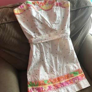 Lilly Pulitzer strapless dress